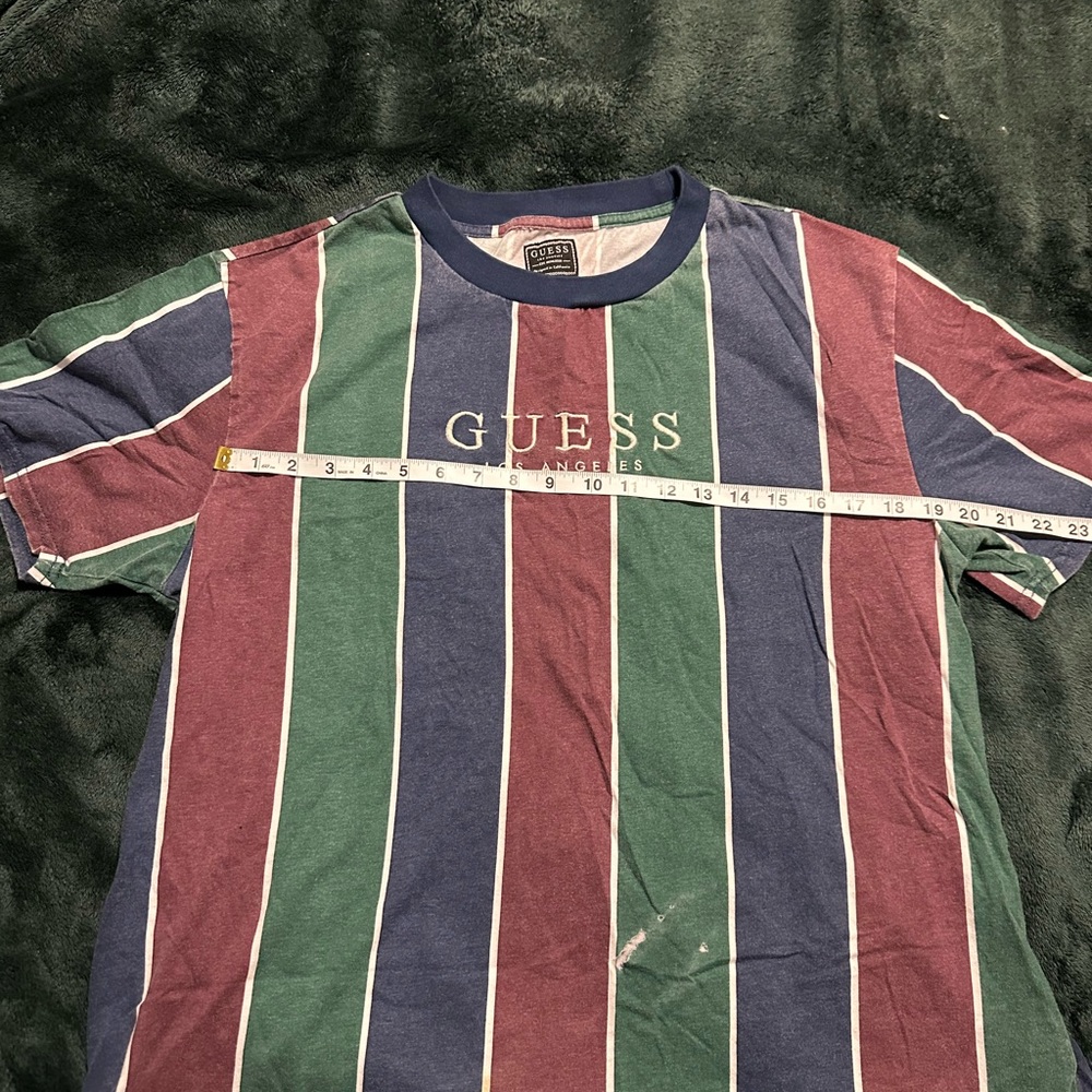 Vintage Guess Striped T-Shirt - Multicolor